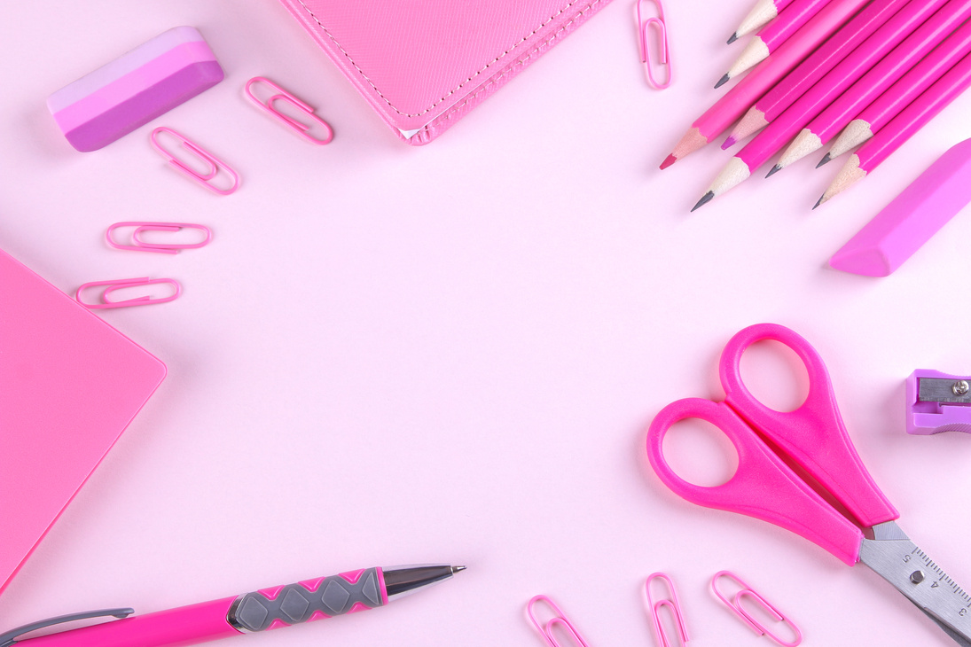 Pink Office Supplies