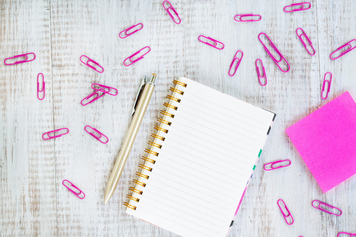 Pink Themed Women's Office Desk